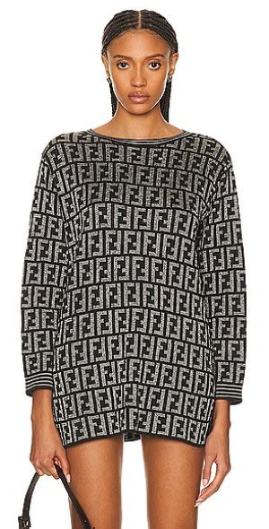 fendi zucca sweater dress|fendi zucca for sale.